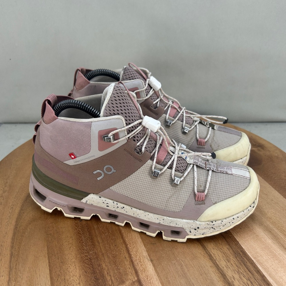On Running Cloudrock Edge Raw Womens 7 Hiking Boots Undyed Mauve 53.99054